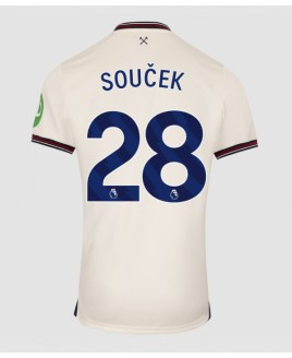 Günstige West Ham United Tomas Soucek #28 Auswärtstrikot 2025-26 Kurzarm